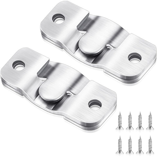 4 stk. Flush Concealed Mount Bracket, Heavy Duty Flush Mount He