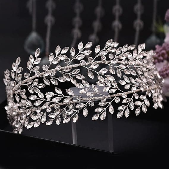 Brudes Hodeplagg Rhinestone Dame Hodebånd Krystall Tiara Bryllup