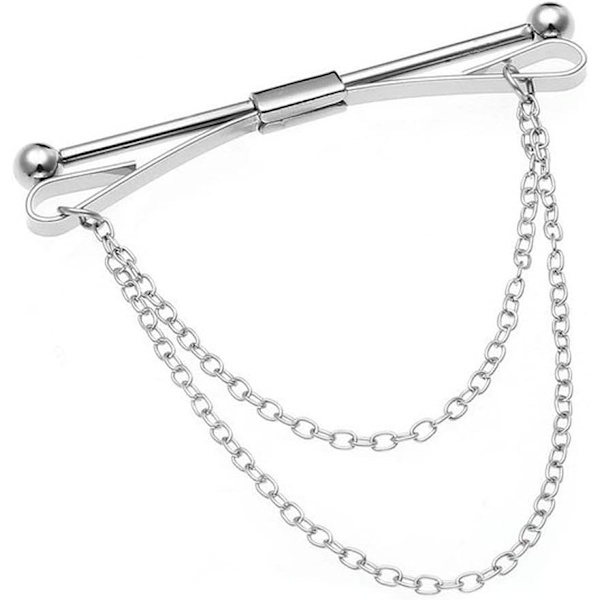 Mansjettklemme for menn, mansjettklemme for skjortekrage for menn og gutter, slipsnål, til bryllup B