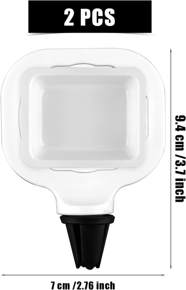 2 st vita såshållare doppset mini ketchup doppkoppar