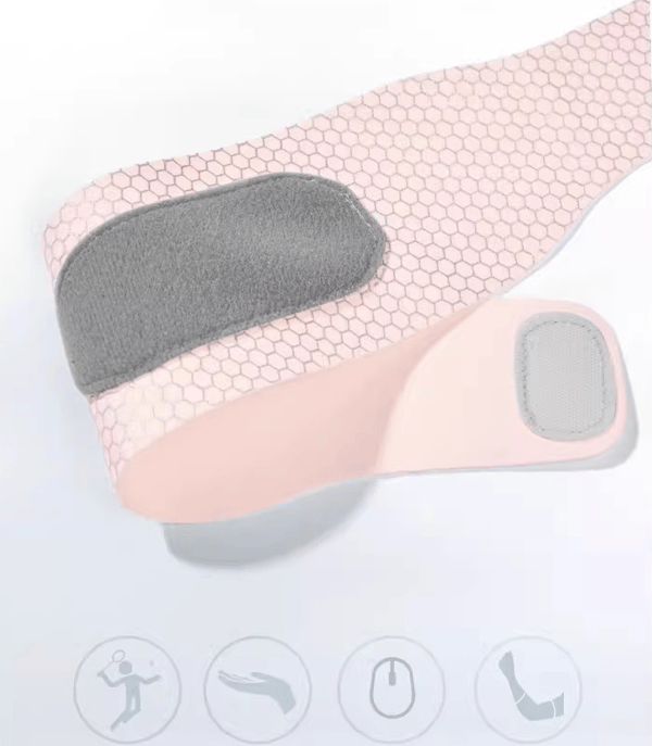 Rosa 1 Ultratunn handledsstöd, justerbart gym handledsstöd