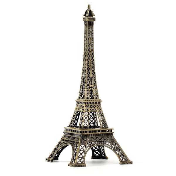 Europeisk retro Eiffeltorn i Paris metall smidesjärn modell des