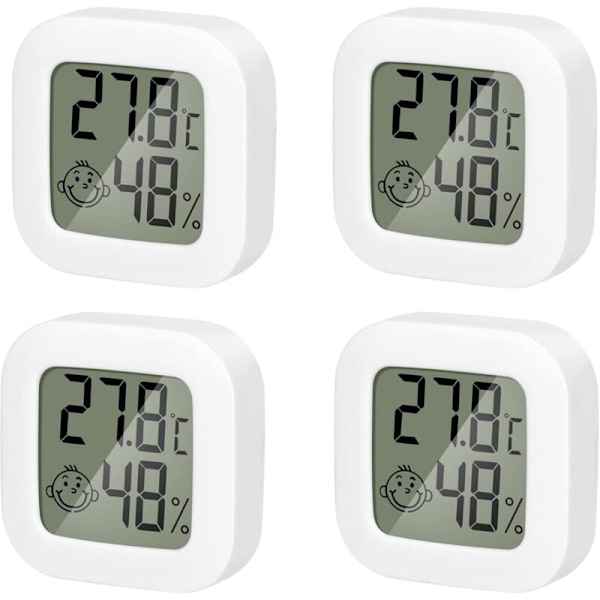4-pack inomhus termometer mini termometer hygrometer hög precision
