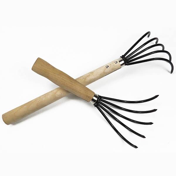 Langt håndtak, 27 cm for graving av jord og blader, skjell, sjømat