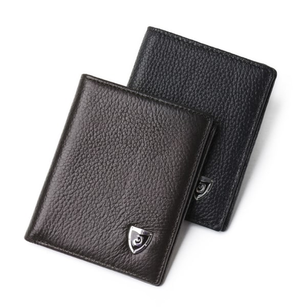 Stor klassisk plånbok med myntfack - NFC-certifierad RFID P