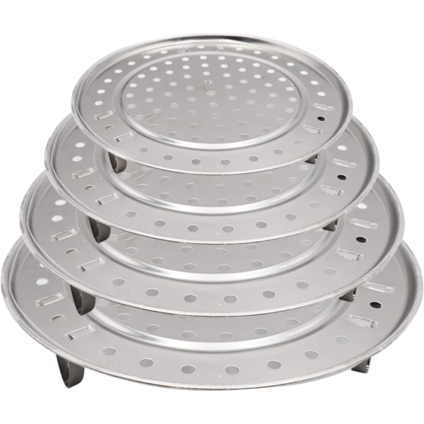 4 styks Steamer Rund Bakke Steamer Rack Dampstativ Steamer Ba