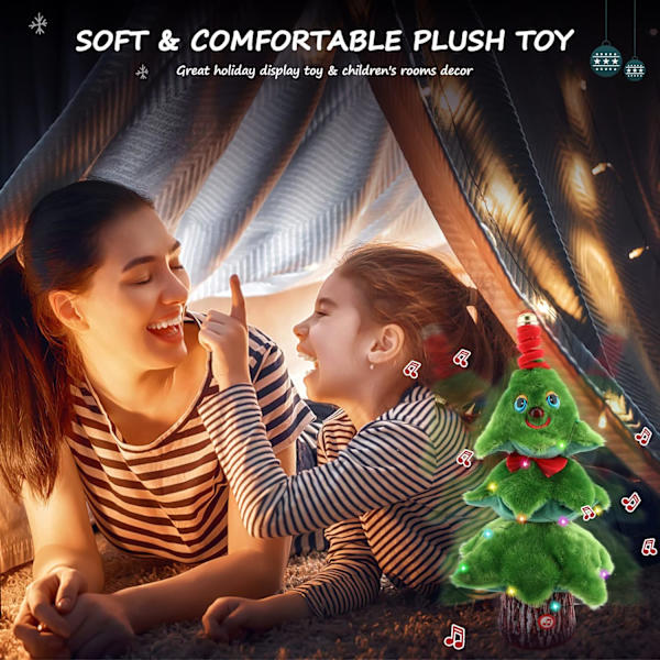 Sjungande och dansande julgran Aceshop 14'' plyschleksak w
