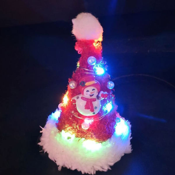 Julehat, juletræ hårnål, cosplay fest, hår adgang