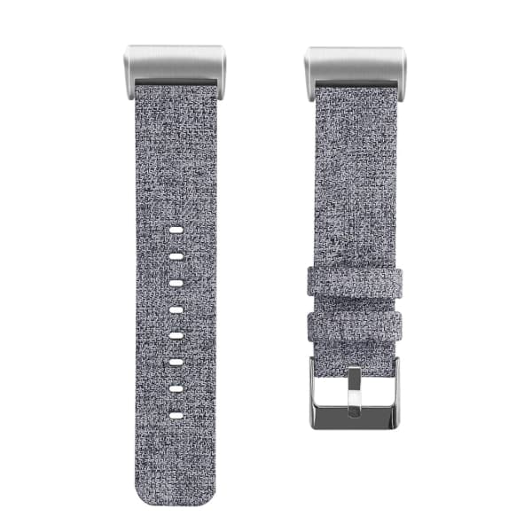 Fitbit Charge 3/4 armbånd lerret Grå (L)
