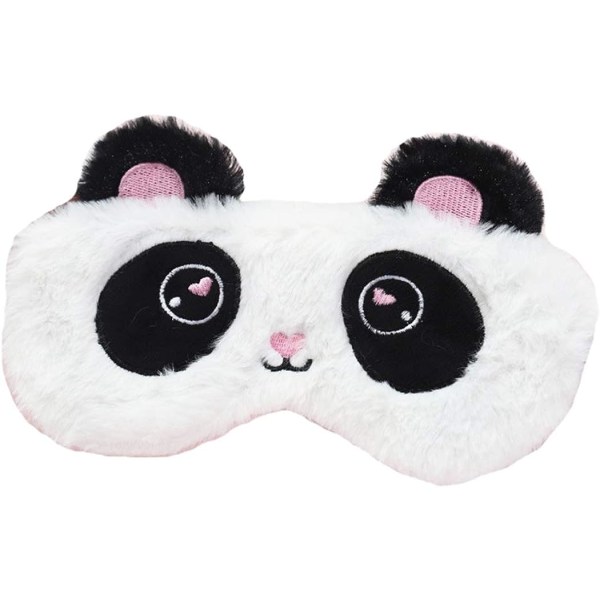 Fluffy Animal 3D Eye Mask For Sleeping Reise Pustende Sove