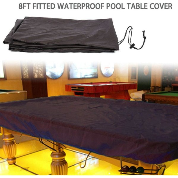 2,4 m poolbordsbetræk, vandtæt, støvtæt og snøre (sort