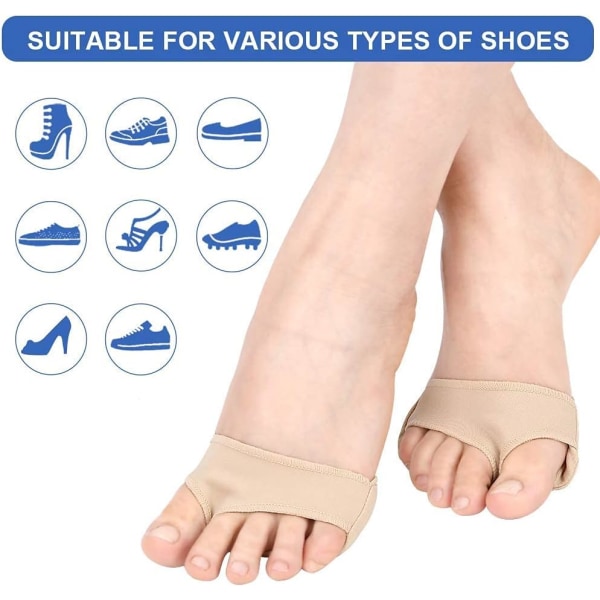 Metatarsal Pad, 2 PCS Gel Plantar Pad Foot Pad Callus Cushions an