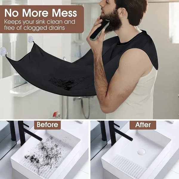 Barberings- og skægforklæder / Skægforklæder - Kollektion Beard Black