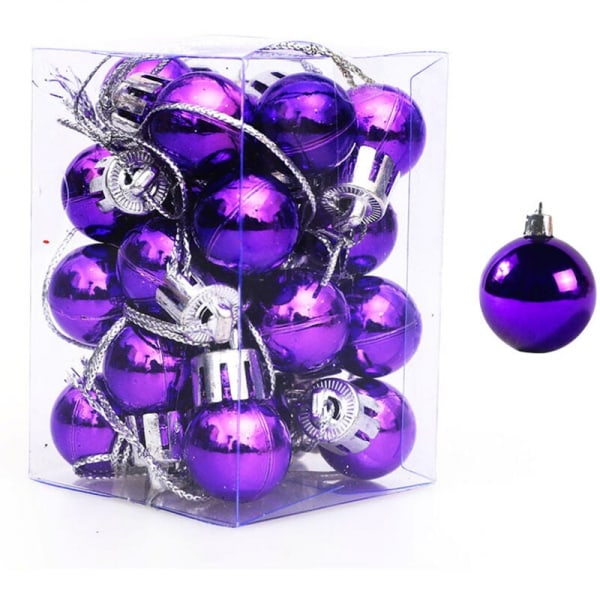 Julgranskulor 24st 2cm Mini Julgranskulor Dekorationer Osplitterliga