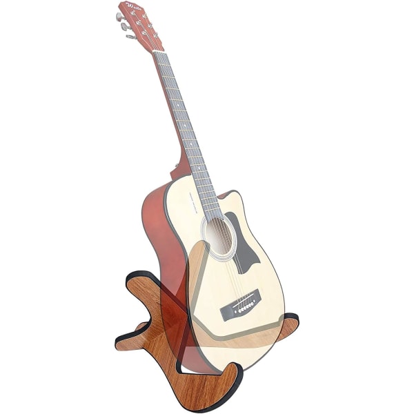 Tregitarstativ i tre, universell gitarstativ sklisikkert bærbart mus