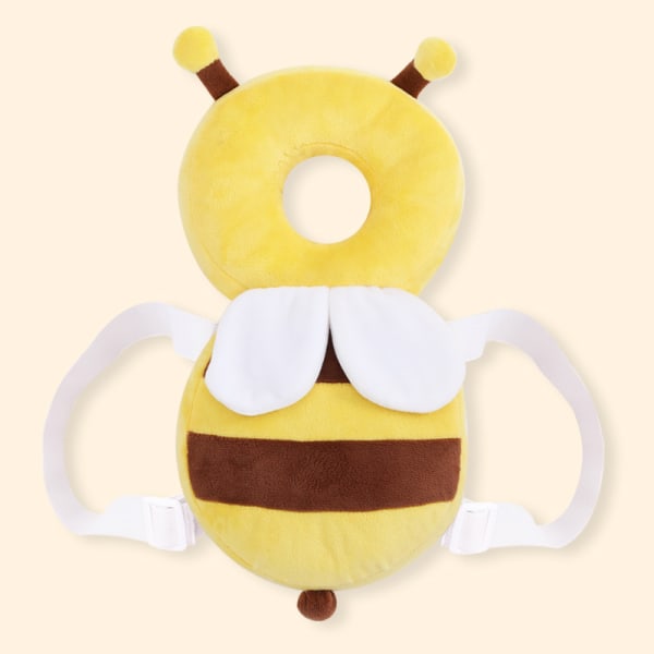 Baby hovedbeskytter pude rygsæk til gåture og kravle, Bee
