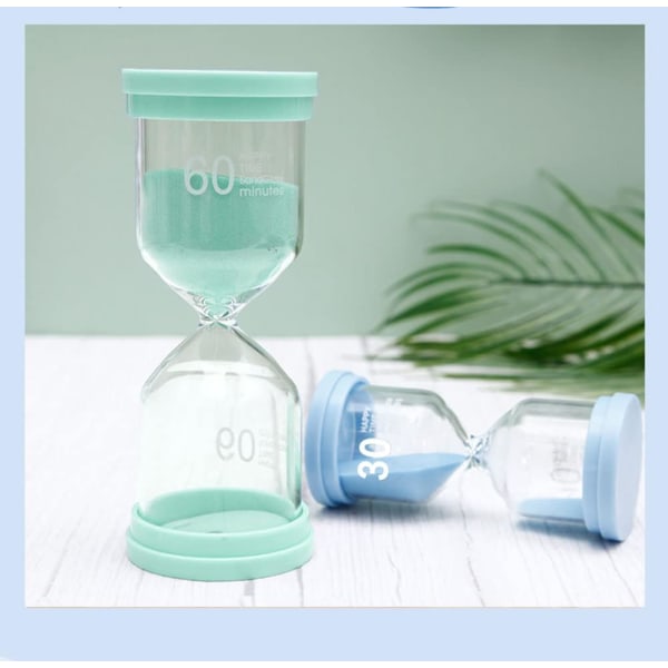 Sandglass Timer 60 Minutes Green Hourglass sandy klokke for barn c
