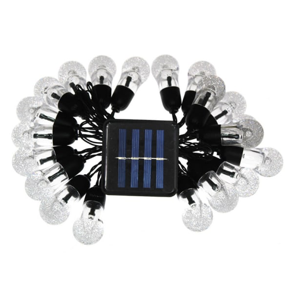20 krystalboblekugler Solar Fairy Lights Udendørs julemesse