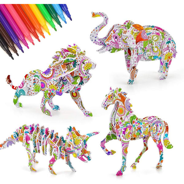 3D-pussel DIY-hantverksset för barn flicka pojke 6-12 år - Bästa G