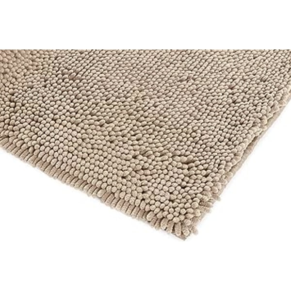 Basics Mikrokuitu Shag -liukumaton kylpymatto, 0,33 x 0,5 m, Beige