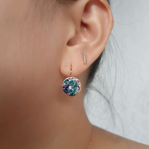 Øreringe til kvinder – Elegante østrigske krystaløreringe – Farverige