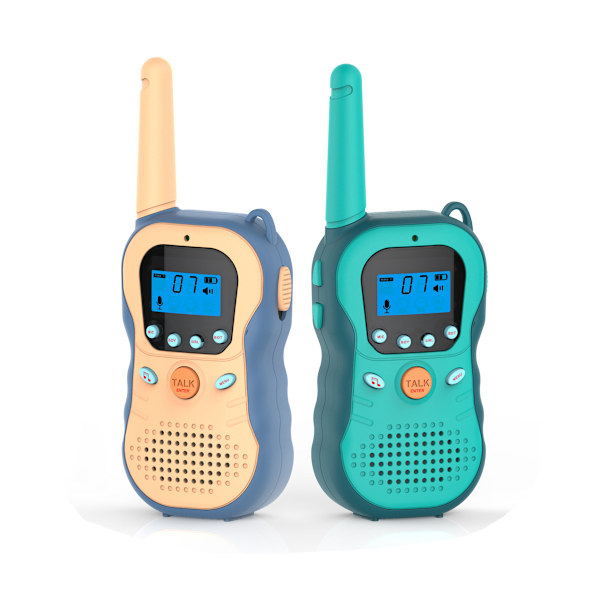 2 set med 3 kilometer intelligenta barnwalkie-talkies, med