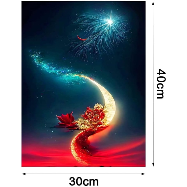 5D 30 x 40 cm Diamond Art Painting Kit, DIY Diamond Painting Ki