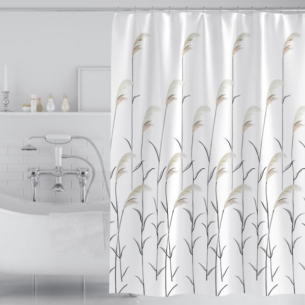Frisk sivblomsttype vanntett dusjforheng for badet