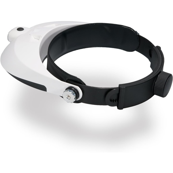 Hodelupe med 2 LED-lys, 5 utskiftbare linser