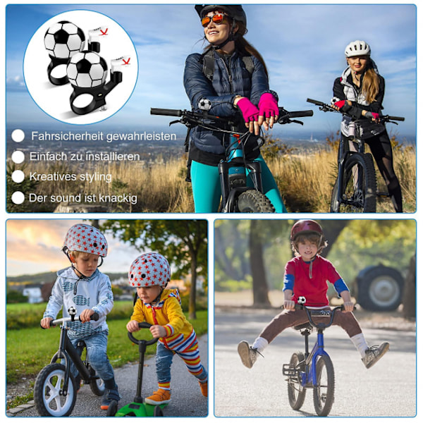 2 st cykelklocka, 2 st cykelklocka boll barncykel B