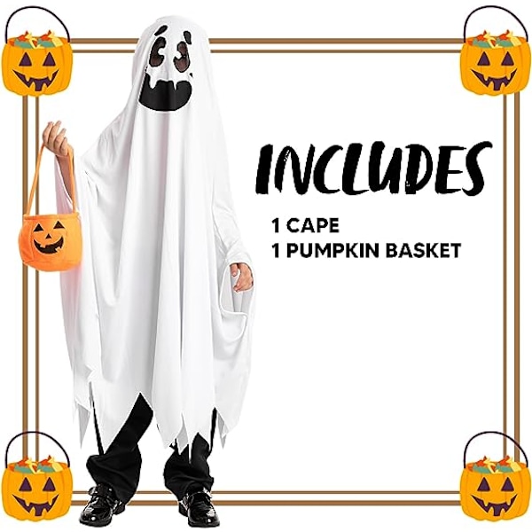 Spøkelseskostyme Barnevennlig Kostyme Halloween Trick or Treat