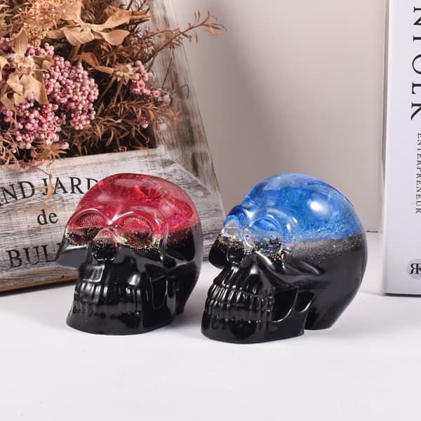 3D-skalleljusform, 2-delad Halloween-ljusform tillverkning