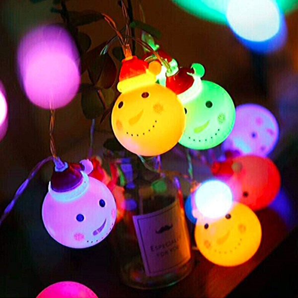 Christmas String Lights, PTN LED Snowman String Lights, 3 meter