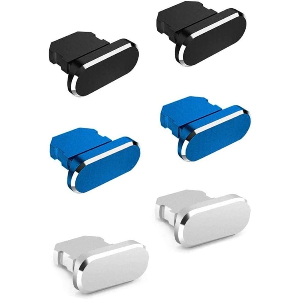 6 Pieces Mobile Dust Plugs Anti-dust Plugs Compatible with Dustpr