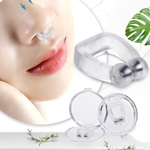 Magnetisk anti-snarknings näsklämma 6-pack Transparent