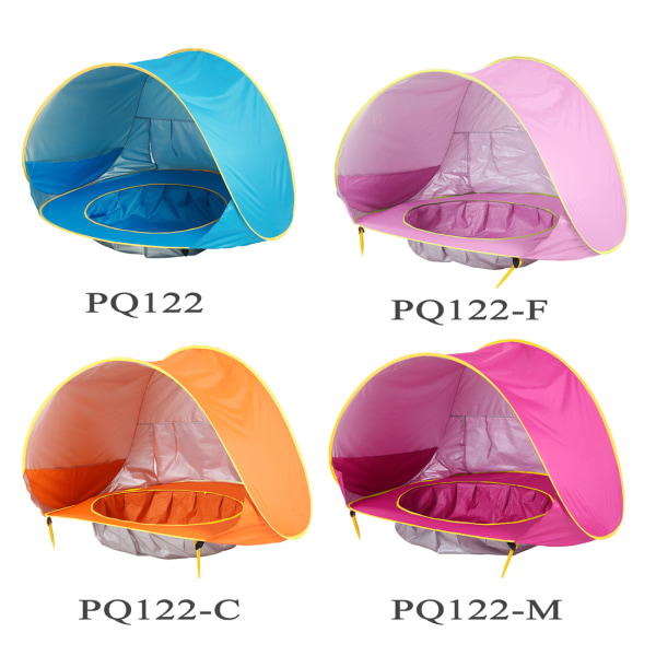 Baby Strandtält Pop Up Bärbar Skugga Pool UV-skydd Solskydd