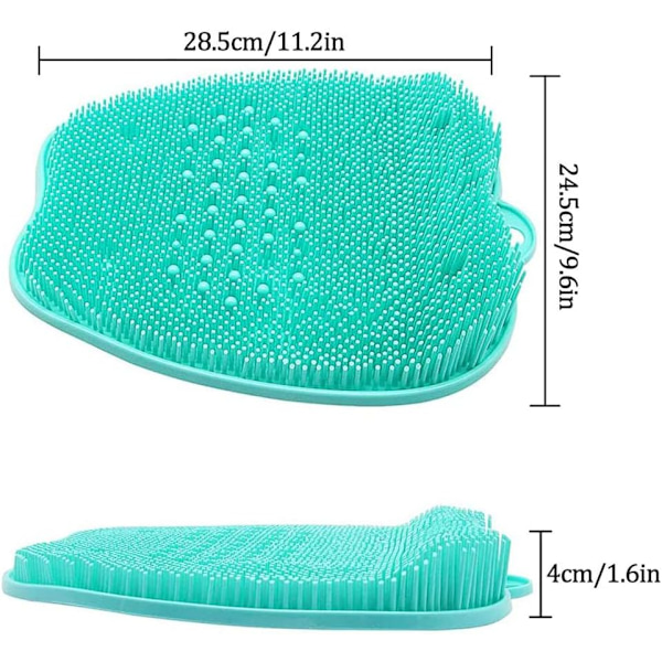 Silikone Fodbadsbørste Scrubber Massager Brusebadsbørste Fødder Dyb Rengøring