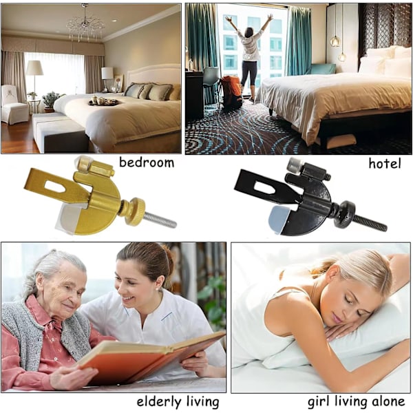 Bärbar dörrstopp Hotell stöldskydd dörrstopp Flickor som bor
