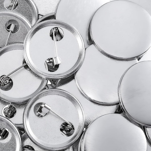 100 stk 58mm tomme knapper til å lage knapper, runde knapper