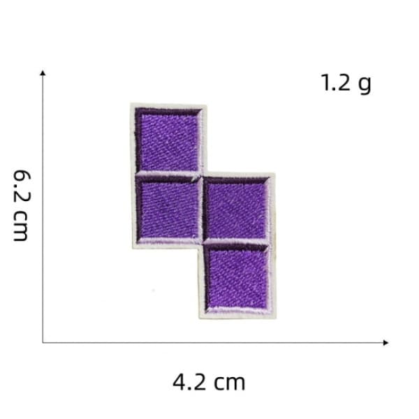 9 stykker spilltema broderilapper, broderi selvklebende lapper
