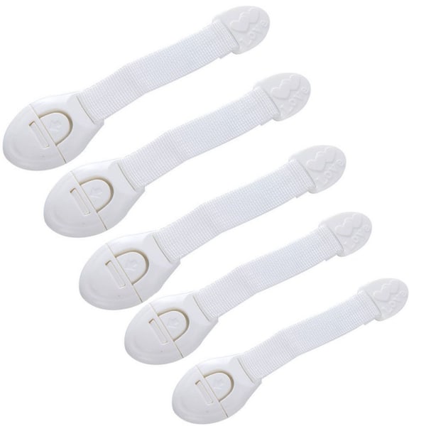 5 baby safety protection door lock drawer lock safe plastic baby