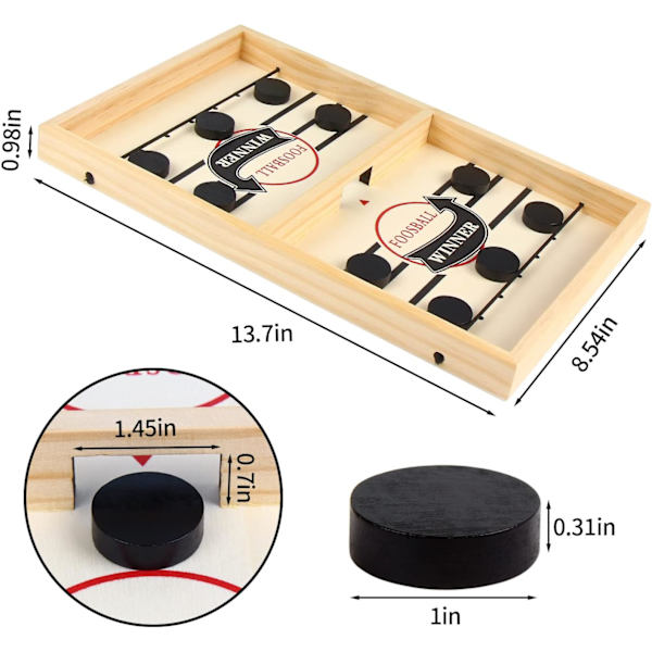 Rask hockeyspill, hockeyspill, vinnende brettspill, foreldre-barn I
