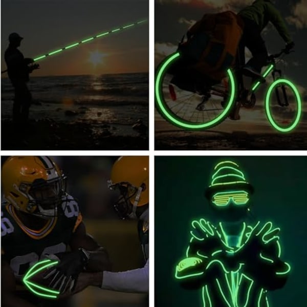 Ljusstark fluorescerande tejp, långvarig 8 timmar, lyser i mörkret