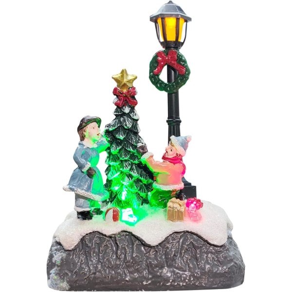 Light Up LED Christmas Scene Small Christmas Tree Scene Small Res