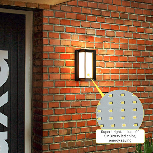 Seinän ulkovalaisin 18W moderni LED vedenpitävä IP66 alumiinikoriste