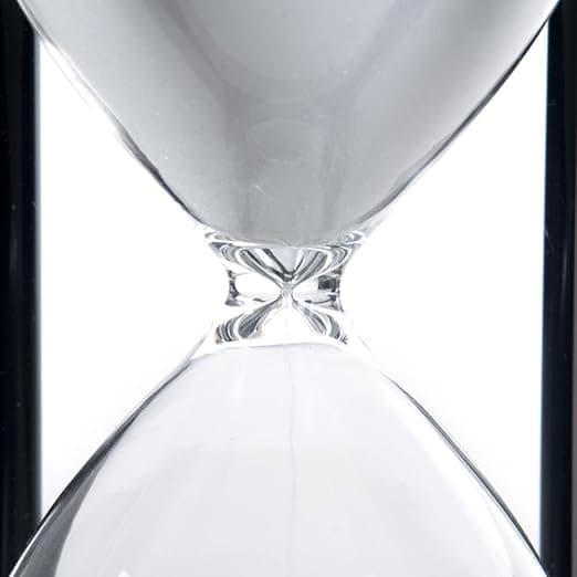 Hvit sand 60 minutter tresandklokke, timeglass sandtimer