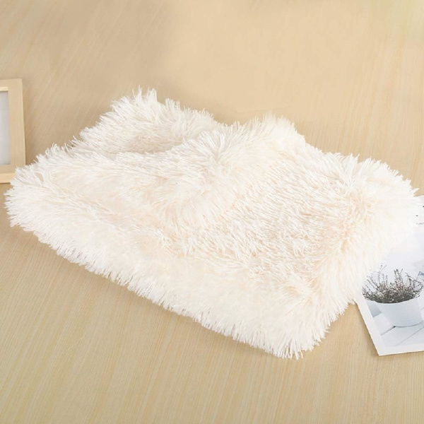 Hundfilt, fluffig plysch hund katt filt, mjuk och varm husdjursfilt