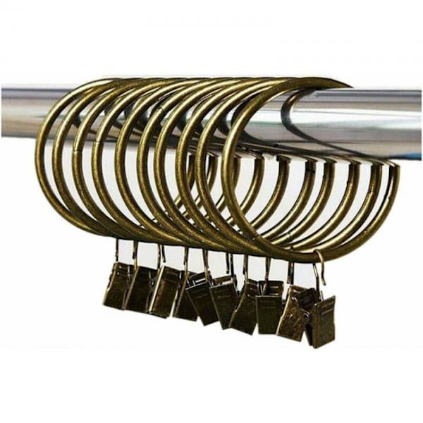 30-pack bronsfärgade metallringar för hantverk och klämmor