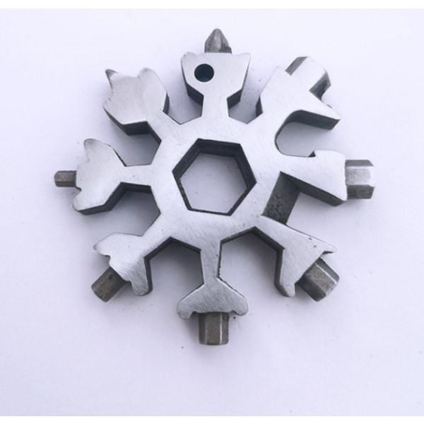 White Snowflake Wrench Tool, Multi-Function Snowflake Wrench EDC