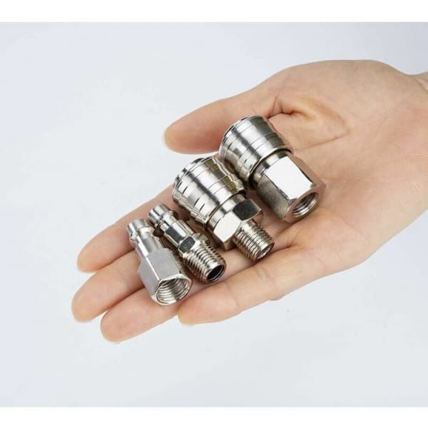 10 stk kompressor hurtigkobling 1/4\" BSP pneumatisk luftkobling